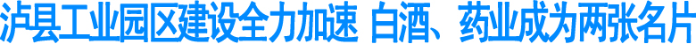 泸县工业园区建设全力加速&nbsp;白酒、药业成为两张名片(图1)
