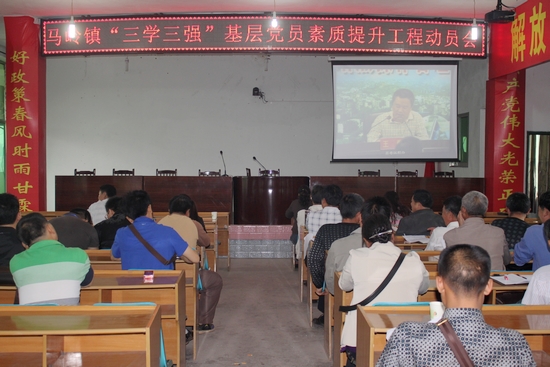 马岭镇：召开实施“三学三强”动员大会