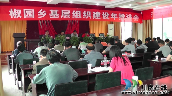 椒园乡：召开基层组织建设年推进会