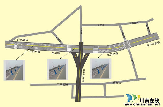 泸州国窖大桥通车后 市民应该这样走(图1) 泸州国窖大桥通车后 市民应该这样走(图1)