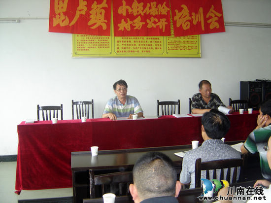 毗卢镇：召开小额人身意外保险培训会