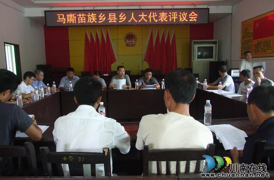 马嘶乡：组织人大代表评议政府部门工作(图1)