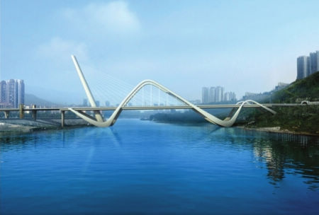 泸州龙透关大桥方案&nbsp;“龙翔沱江”胜出(图1)