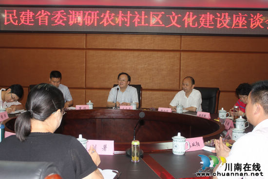 民建省委莅泸调研农村社区文化建设(图1)