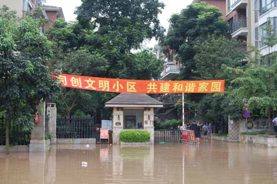 特大洪灾袭击泸州 万众一心抗洪救灾(图13) 特大洪灾袭击泸州 万众一心抗洪救灾(图13)