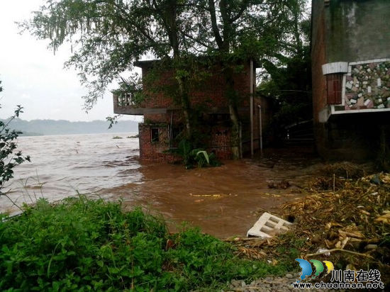 合江大桥镇：抗洪抢险争分夺秒&nbsp;干部长夜不眠不休(图1)
