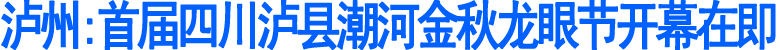 首届四川泸县潮河金秋龙眼节开幕在即(图1)