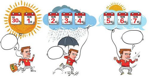 长假天气先晴后雨 中秋全省大部分地方可赏月(图1) 长假天气先晴后雨 中秋全省大部分地方可赏月(图1)