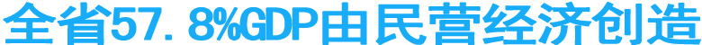 全省57.8%GDP由民营经济创造