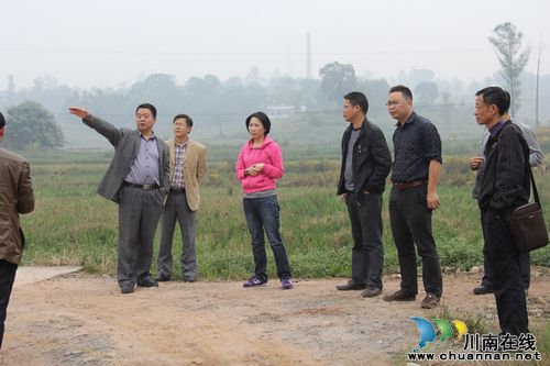 省国土资源厅一行莅临毗卢镇踏勘立项项目(图2)