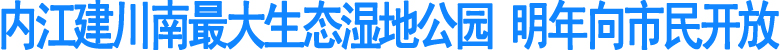 内江建川南最大生态湿地公园(图1)