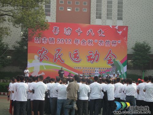 胡市镇：激情农运会喜迎十八大(图1)