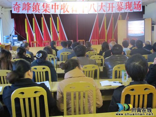 奇峰镇：组织收看党的十八大开幕式(图1)