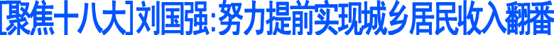 刘国强：努力提前实现城乡居民收入翻番(图1)