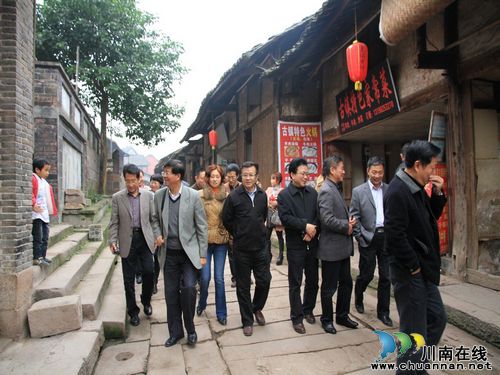 省人大常委会副主任彭渝一行到尧坝古镇调研(图2)