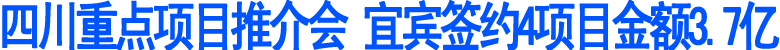 四川重点项目推介会&nbsp;宜宾签约4项目金额3.7亿(图1)