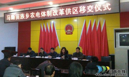 马嘶乡：举行农电体制改革供区移交仪式(图1)