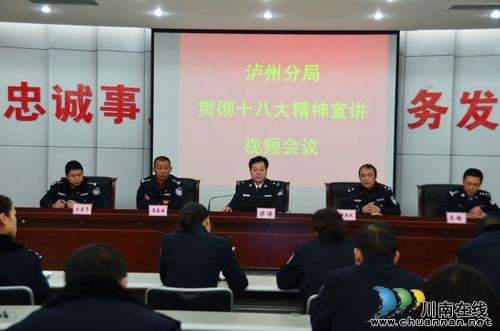 长航泸州公安召开十八大精神宣讲视频会(图1)