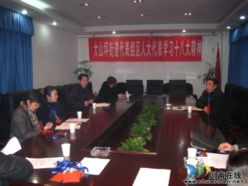 大山坪街道:人大代表学习十八大精神(图1) 大山坪街道:人大代表学习十八大精神(图1)