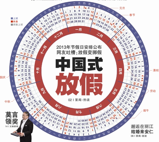明年假日安排出炉&nbsp;放假变挪假网友直呼"坑爹"