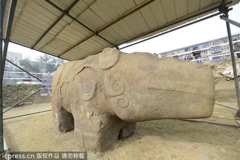 “神秘”石兽引网友猜测(图3)