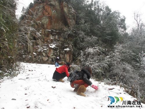 泸州:天堂坝美丽雪景吸引八方游客流连忘返(图2) 泸州:天堂坝美丽雪景吸引八方游客流连忘返(图2)