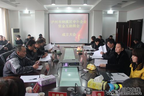 纳溪区召开中小企业资金互助商会成立大会(图1)