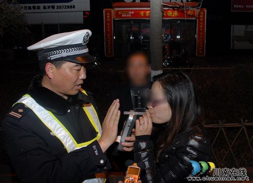 泸州交警节前集中整治酒驾&nbsp;查获1名"醉酒"司机