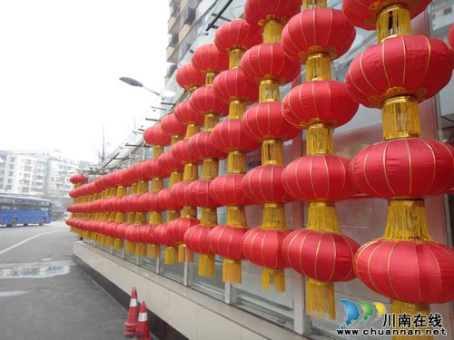 喜迎新春 鲜花、灯笼扮靓合江(图2) 喜迎新春 鲜花、灯笼扮靓合江(图2)