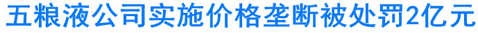 五粮液公司实施价格垄断被处罚2．02亿元