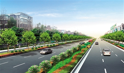 内江:打造特色休闲大街&nbsp;5月底大千路大美亮相(图2)