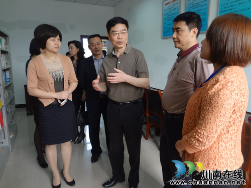 省文化厅领导莅临华阳街道检查验收文化示范站工作