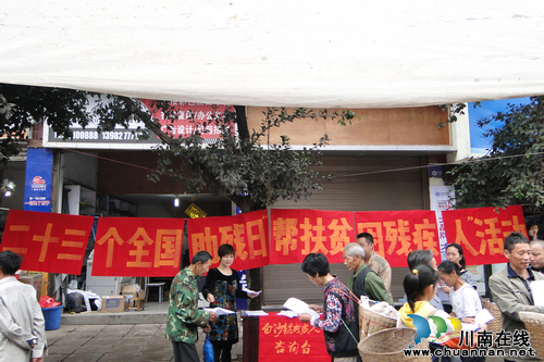 白沙镇：在“助残日活动”中创先争优(图1)