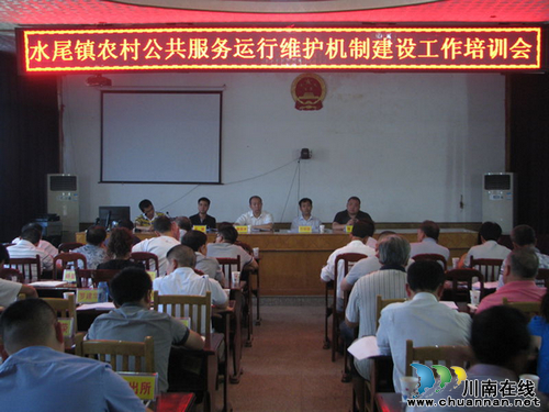 水尾镇：组织召开农村公共服务运行维护机制建设培训会(图1)
