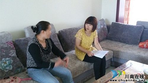 彭湾社区：认真开展低保入户调查工作