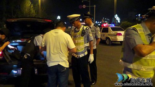 泸州警方开展夜查酒驾行动&nbsp;查获9起酒驾