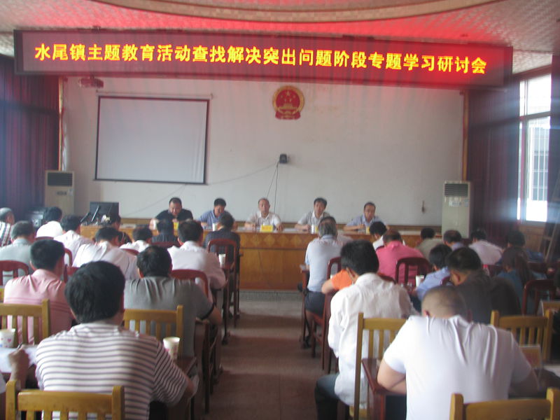 水尾镇：召开主题教育活动查找解决突出问题阶段专题学习研讨会
