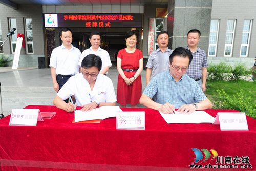 泸医中医院泸县医院授牌暨远程会诊启动(图1)