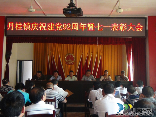 丹桂镇：召开庆祝建党92周年暨七一表彰大会