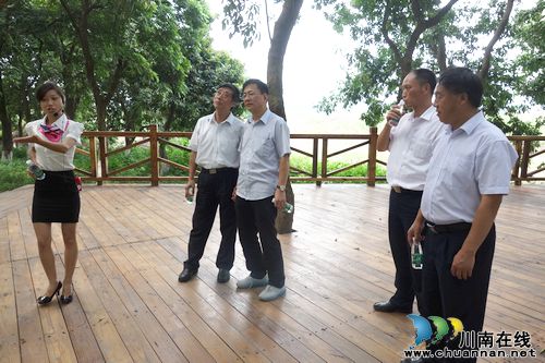 全国政协办公厅吴亚东、张敬德来张坝指导工作(图1)