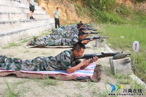 福集镇：开展民兵实弹射击训练(图1)