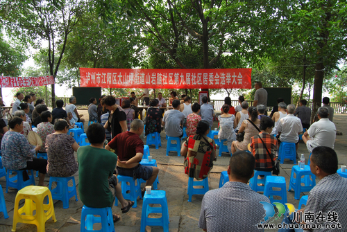 山岩脑社区：圆满完成第九届居委会换届选举工作