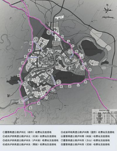 泸州绕城高速将开跑 八个收费站等您命名(图1) 泸州绕城高速将开跑 八个收费站等您命名(图1)