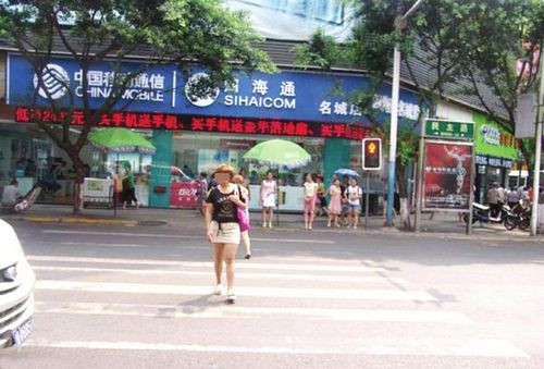 闯红灯“带头大姐”挨了宜宾第一罚(图)(图1) 闯红灯“带头大姐”挨了宜宾第一罚(图)(图1)