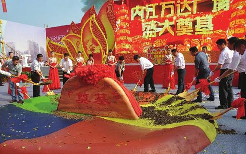 川南首个万达广场内江昨开建(图1)