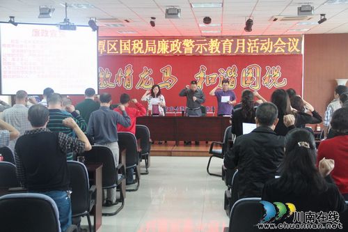 龙马潭区国税局：廉政宣誓&nbsp;集体承诺(图1)