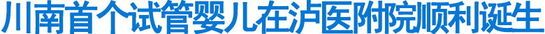 川南首个试管婴儿在泸医附院顺利诞生(图1)