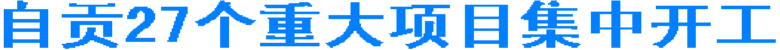 自贡27个重大项目集中开工(图1) 自贡27个重大项目集中开工(图1)
