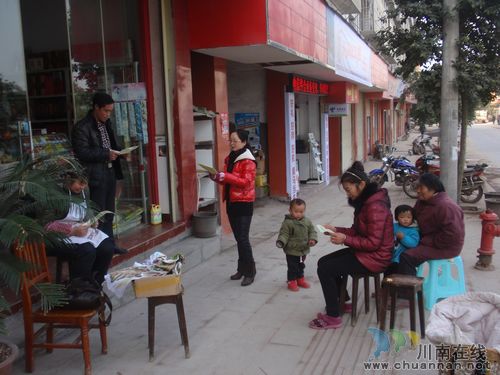 白米镇：进村入户开展第三次经济普查宣传(图1)