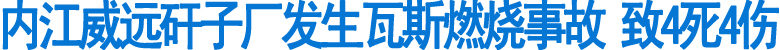 内江一矸子厂发生瓦斯燃烧事故(图1)